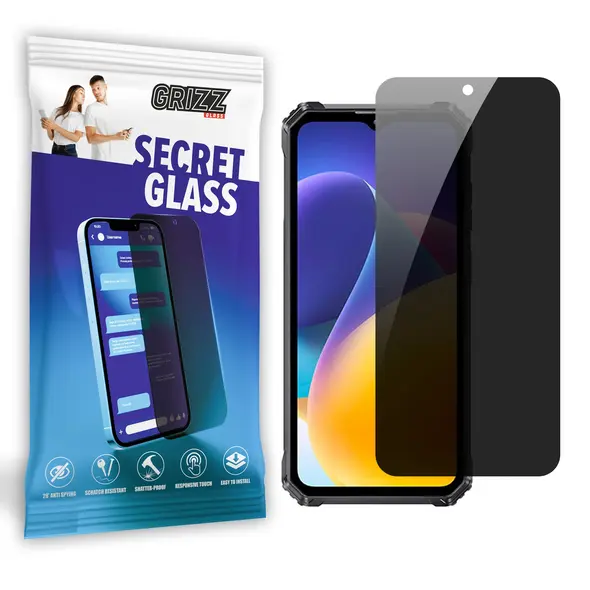 GrizzGlass SecretGlass privacy glass for Oukitel WP28 S