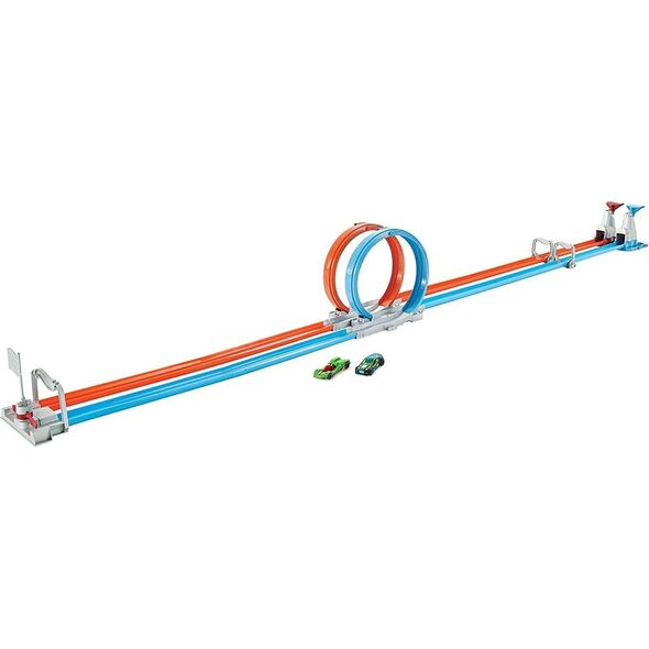 Hot Wheels Mattel Hot Wheels Tor Podwójna Pętla + 2 autka