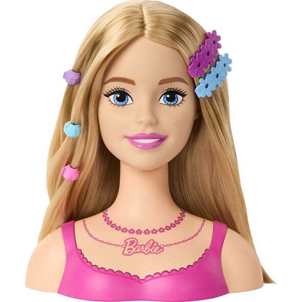 Lalka Barbie Mattel Głowa do stylizacji i akcesoria blond HMD88