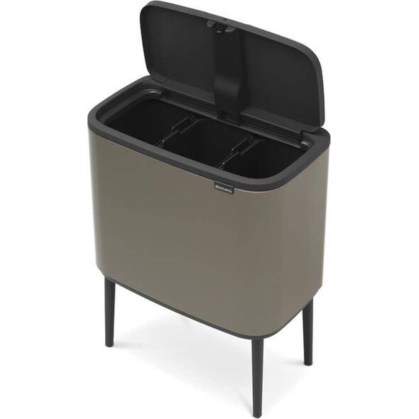 Kosz na śmieci Brabantia na przycisk platynowy (316043)