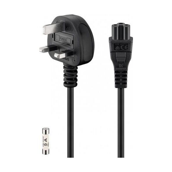 Kabel zasilający ACC Power cable 1.8m, UK power plug > IEC C5 jack ( mickey) - 2-UK_IEC_5