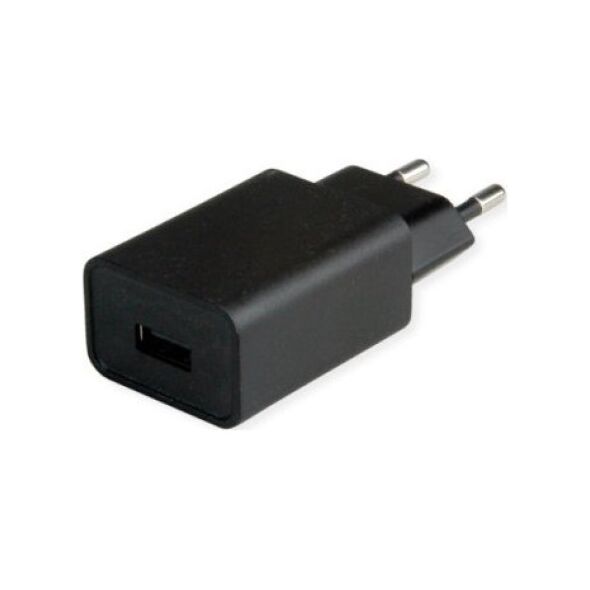 Adapter USB Value Ładowarka VALUE USB z wtyczką euro, 1-portowa (typ A), 12 W