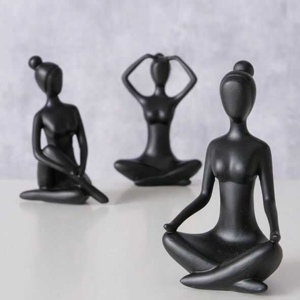 Boltze Figurka dekoracyjna Joga, kobieta, 10 cm