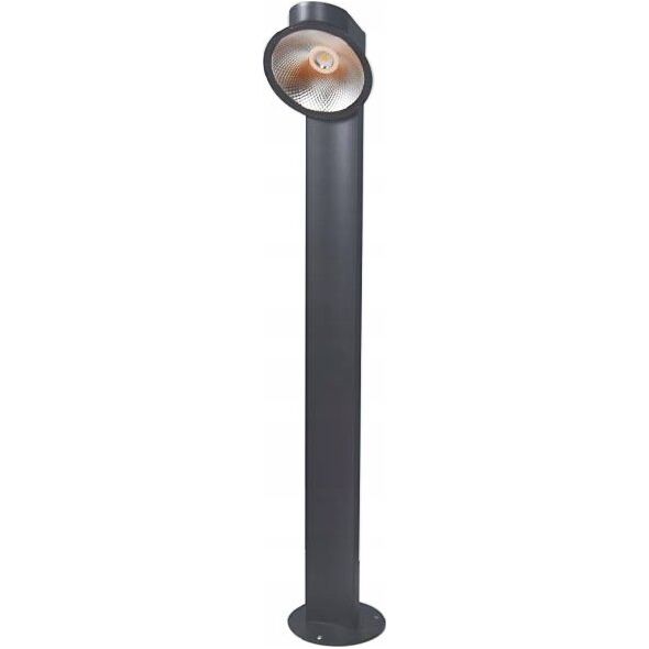 BestService Lumax Vesta LOB203 φωτιστικό δαπέδου όρθιο φωτιστικό κήπου IP54 μοντέρνο εξωτερικό μπολ σωλήνων post tube 1x6W LED 4000K γραφίτης 14063652 5901087214029