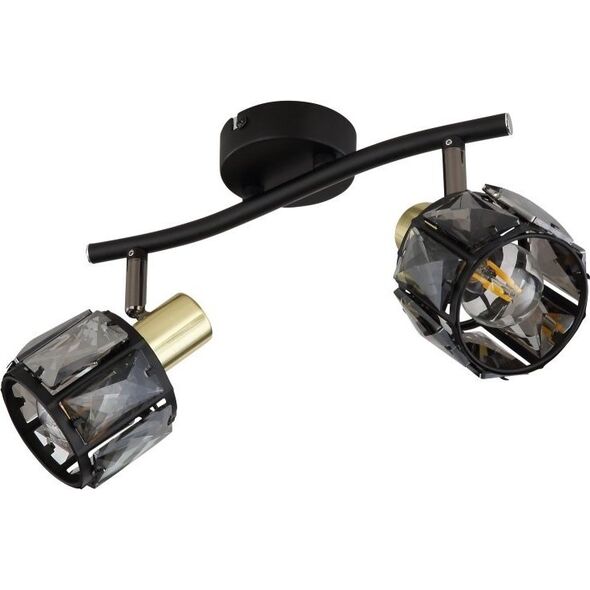Lampa sufitowa Globo Lampa sufitowa Indiana 54357-2B z regulacją czarna przydymiona
