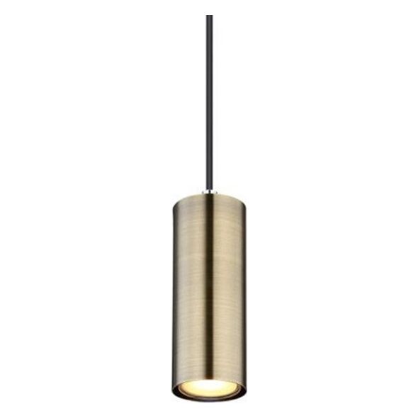Lampa wisząca Globo Wisząca lampa Robby 57911HM do sypialni mosiądz czarna