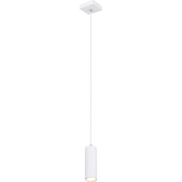 Lampa wisząca Globo Wisząca lampa Robby 57911HW loftowa tuba do pokoju biała