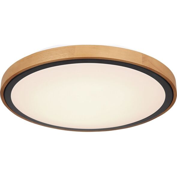 Lampa sufitowa Globo Lampa nasufitowa Bruno 41764-24 loftowa LED 24W drewniana