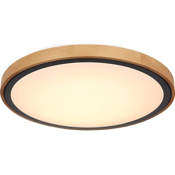 Lampa sufitowa Globo Lampa nasufitowa Bruno 41764-24 loftowa LED 24W drewniana