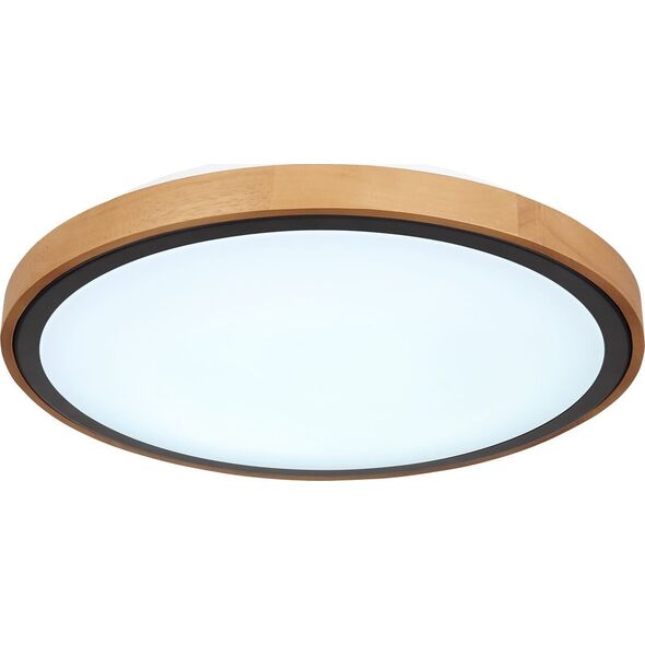 Lampa sufitowa Globo Lampa nasufitowa Bruno 41764-24 loftowa LED 24W drewniana