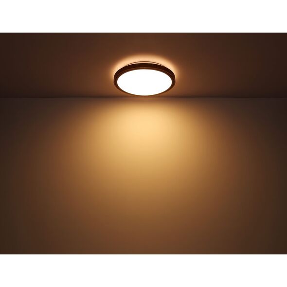 Lampa sufitowa Globo Lampa nasufitowa Bruno 41764-24 loftowa LED 24W drewniana