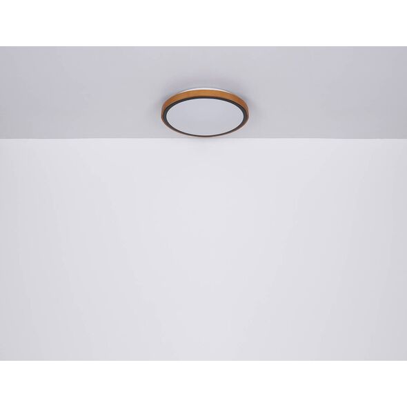 Lampa sufitowa Globo Lampa nasufitowa Bruno 41764-24 loftowa LED 24W drewniana