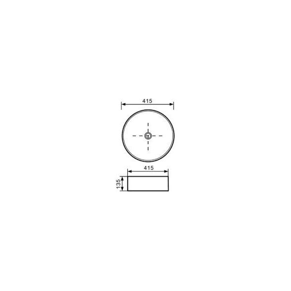 Umywalka Invena Keto 41,5cm (CE-14-001)