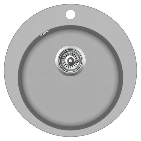 Zlewozmywak Aquasanita Clarus SR100, korek automatyczny, 220 Argent