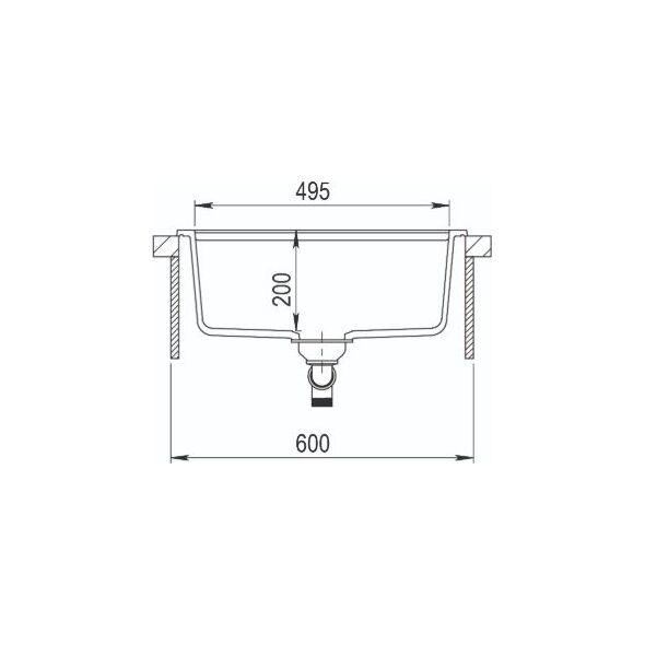 Zlewozmywak Aquasanita Quadro SQQ100, 601 Czarny metalik