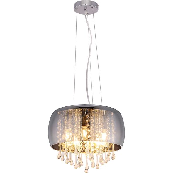 Lampa wisząca Globo KALLA glamour chrom  (15809H)