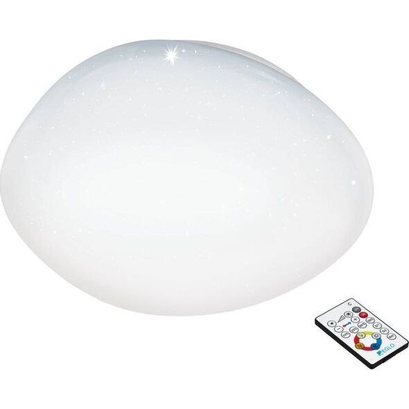 Lampa sufitowa EGLO Plafon sufitowy z tworzywa sztucznego biały Eglo SILERAS LED 97578