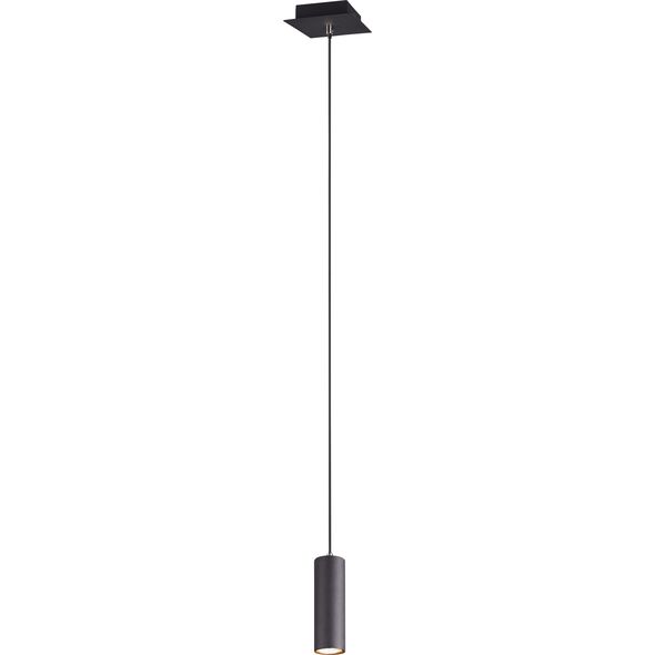 Lampa wisząca Trio Lampa sufitowa czarna nowoczesna Trio MARLEY pojedyncza 312400132