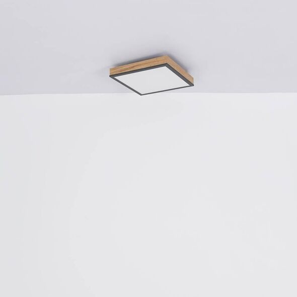 Lampa sufitowa Globo Skandynawska LAMPA sufitowa DORO 416080WD3 Globo ekologiczny plafon LED 36W 3000K do gabinetu drewno
