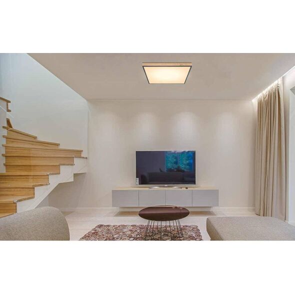 Lampa sufitowa Globo Skandynawska LAMPA sufitowa DORO 416080WD3 Globo ekologiczny plafon LED 36W 3000K do gabinetu drewno