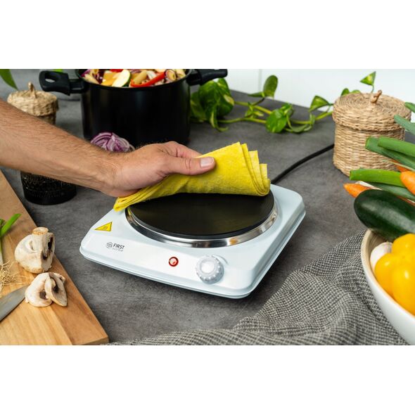 First TZS First Austria Cooking Plate, Cast Iron, Single, 1500W, 185MM, Adjustable FA-5082-4