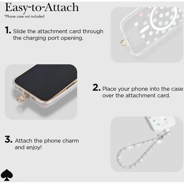 Case-Mate Kate Spade New York Universal Phone Charm Wristlet - Uniwersalna smyczka do telefonu (Rock Candy)
