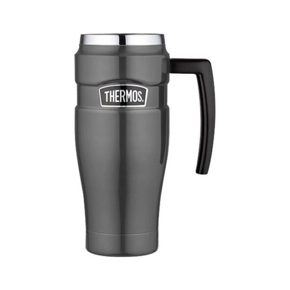 Thermos Wodoszczelny termokubek z uchwytem Thermos 0,47l - metaliczny szary