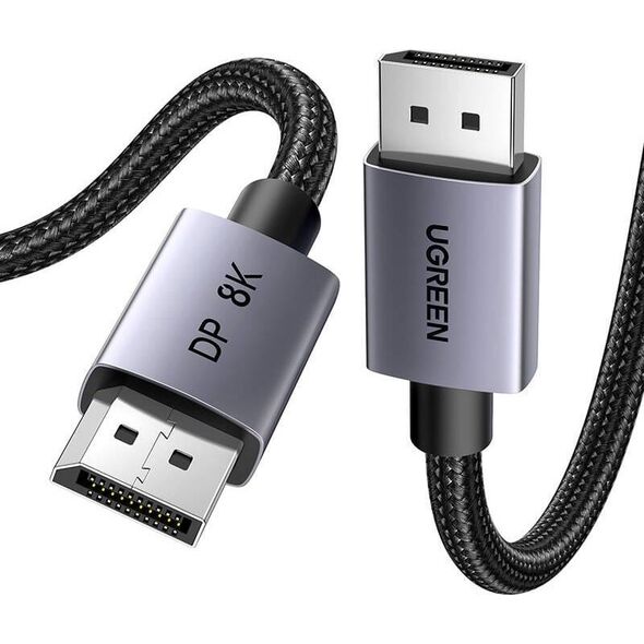 Kabel Ugreen Kabel UGREEN DP120 DisplayPort 1.4 8K60Hz 32.4Gbps 1m czarny