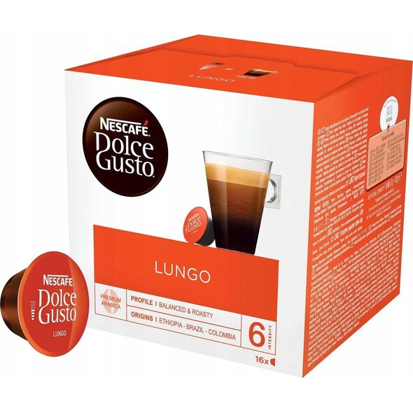 Coffee capsules NESCAFE(r) Dolce Gusto(r) Lungo, 16 pcs.