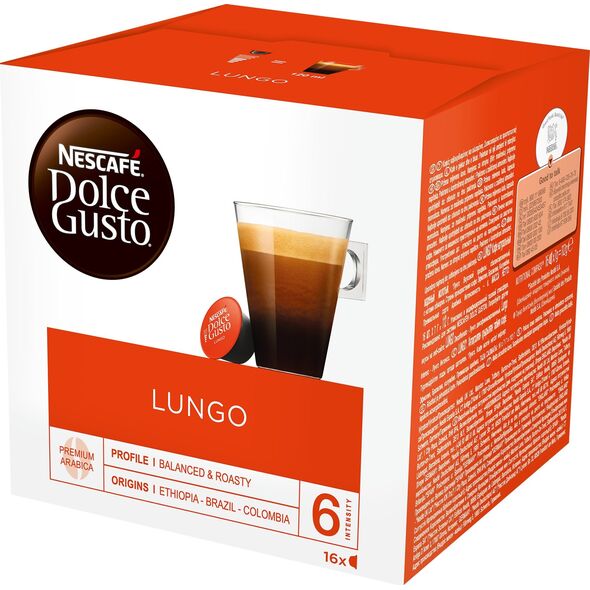 Coffee capsules NESCAFE(r) Dolce Gusto(r) Lungo, 16 pcs.