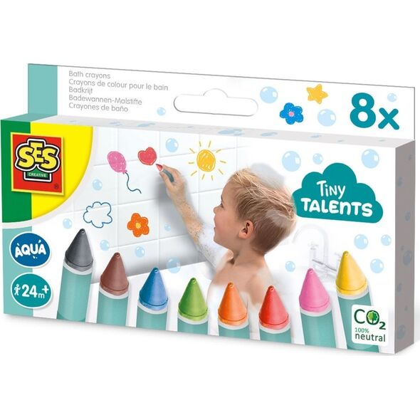 SES Creative SES Kredki do kąpieli 8 kolorów 13050