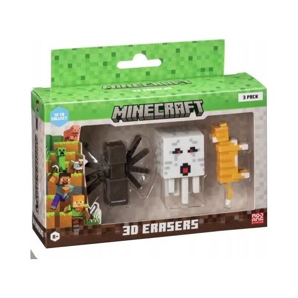 Figurka Memorysolution *****MINECRAFT 3D Erasers 3pack ver.A 10913