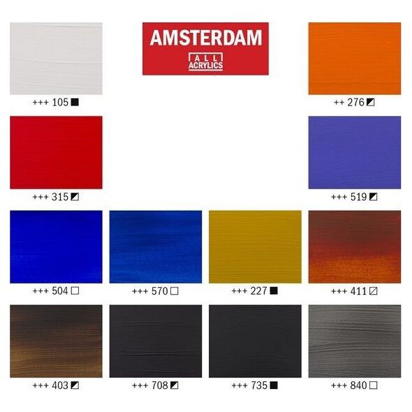 Artequipment TALENS AMSTERDAM ZESTAW 12X20ML URBAN LANDSCAPE uniw