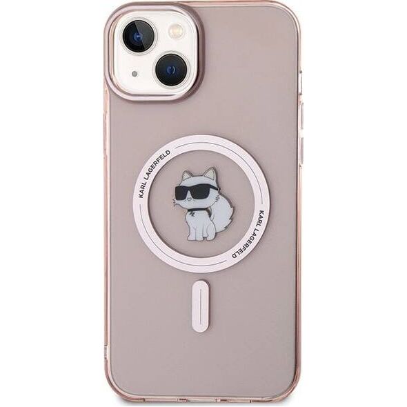 Karl Lagerfeld Karl Lagerfeld KLHMP15MHFCCNOP iPhone 15 Plus / 14 Plus 6.7" różowy/pink hardcase IML Choupette MagSafe