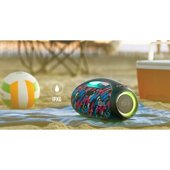Głośnik MEE audio Mee Audio PartySPKR XL gĹoĹnik bezprzewodowy bluetooth z dynamicznym oĹwietleniem led i z funkcjÄ powerbank - Colorful