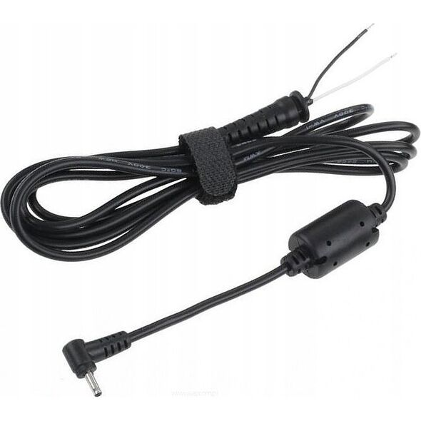 Kabel zasilający Rebel Wtyk kątowy 2,5/0,6 (19V/2,1A) sieciowy z kablem do montażu REBEL