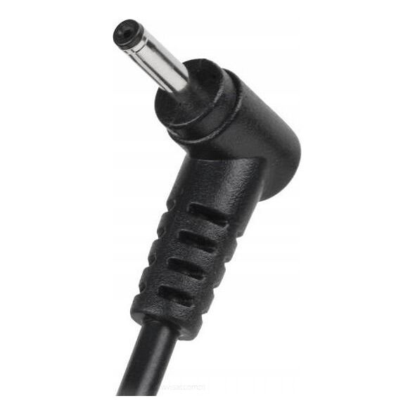 Kabel zasilający Rebel Wtyk kątowy 2,5/0,6 (19V/2,1A) sieciowy z kablem do montażu REBEL