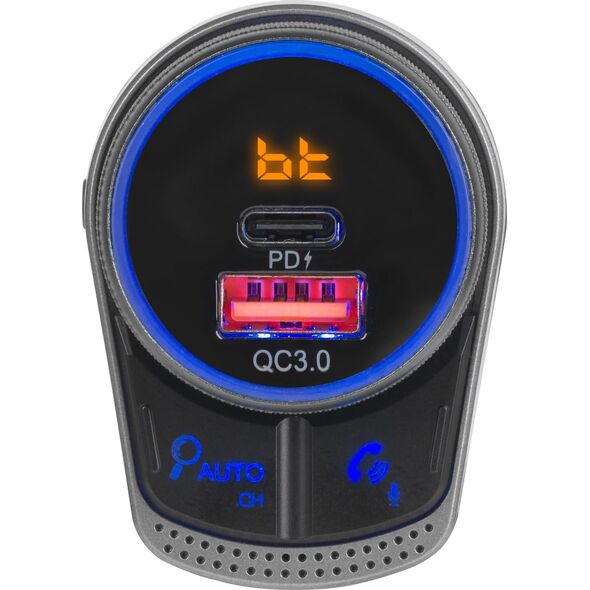 Transmiter FM PeiYing Transmiter samochodowy FM z funkcją bluetooth.