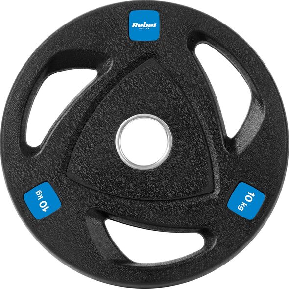 Rebel Zestaw obciążeń żeliwnych gumowanych 2x10kg, otwór olimpijski 51mm,  REBEL ACTIVE