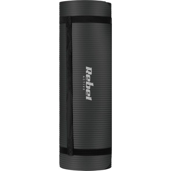 Rebel Mata treningowa RBA-3150 183 cm x 61 cm x 1 cm czarny