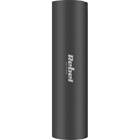 Rebel Mata treningowa RBA-3152 183 cm x 61 cm x 0.6 cm czarny