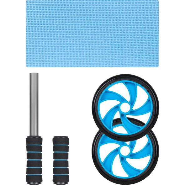 Rebel Kółko podwójne, roller do ćwiczeń mięśni brzucha AB Wheel AB-2 , REBEL ACTIVE
