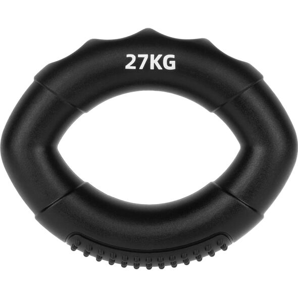 Rebel Silikonowy ściskacz do rehabilitacji rąk, 0 - 27 kg , czarny , REBEL ACTIVE