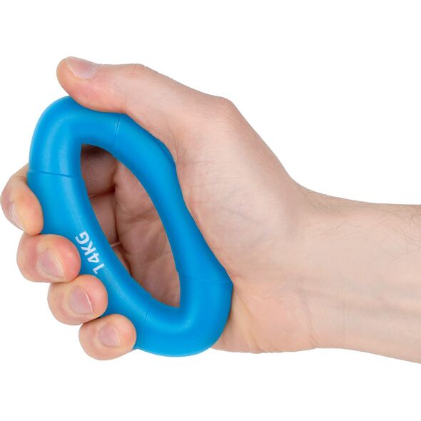 Rebel Silikonowy ściskacz do rehabilitacji rąk, 0 - 14 kg , niebieski , REBEL ACTIVE