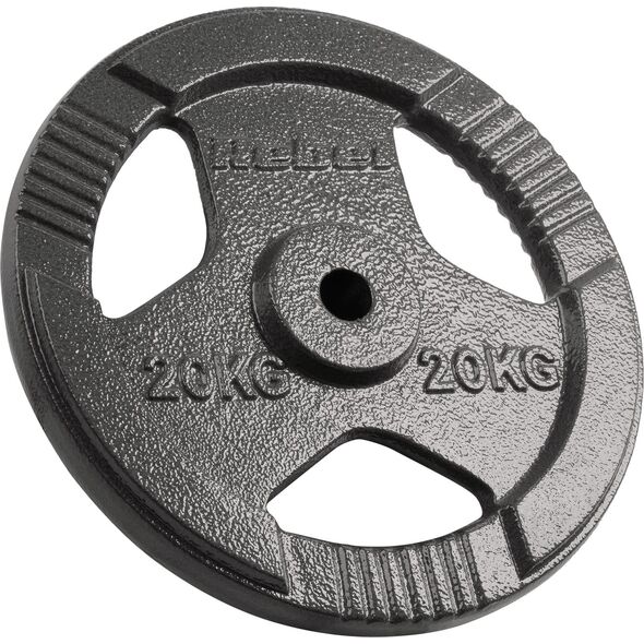 Rebel Obciążenie żeliwne 20kg, otwór 31mm, talerz z uchwytami, REBEL ACTIVE