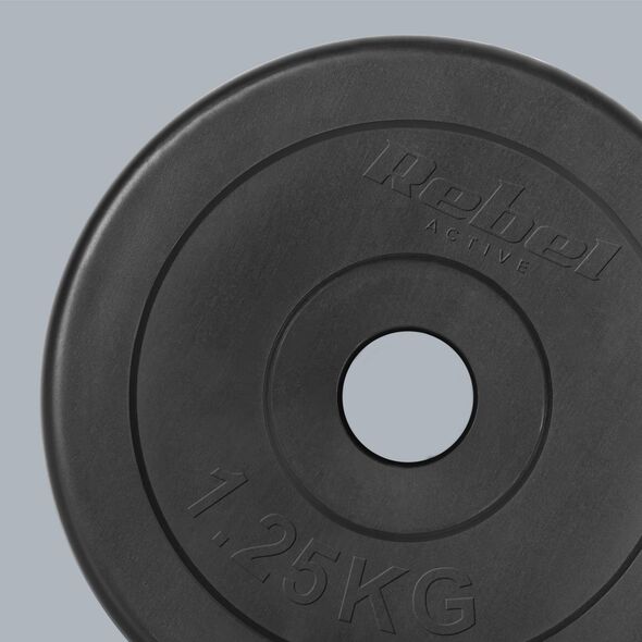 Rebel Zestaw obciążeń bitumicznych 4x1.25kg, otwór 31mm, talerz klasyczny, REBEL ACTIVE
