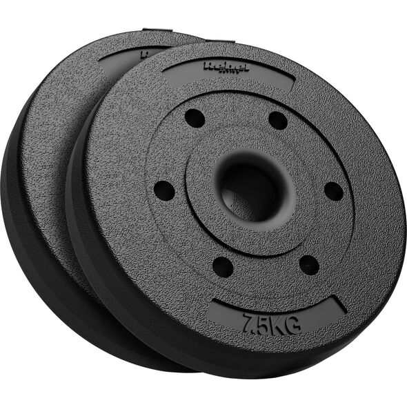 Rebel Zestaw obciążeń bitumicznych 2x7.5kg, otwór 51mm - do sztang olimpijskich, REBEL ACTIVE
