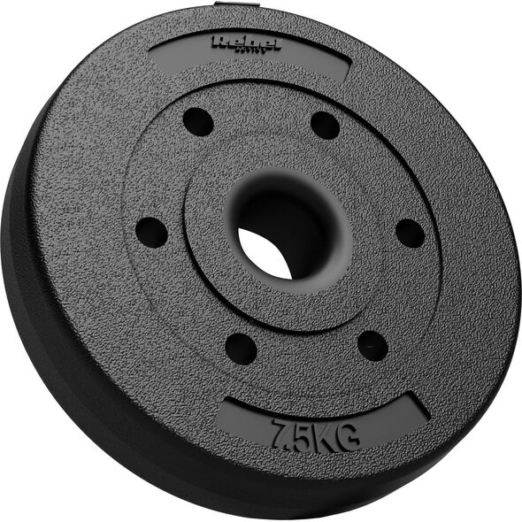 Rebel Zestaw obciążeń bitumicznych 2x7.5kg, otwór 51mm - do sztang olimpijskich, REBEL ACTIVE