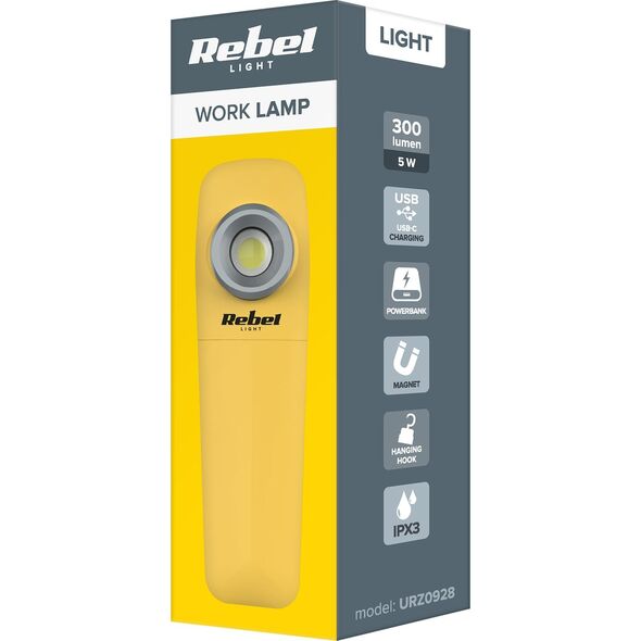 Rebel Lampa warsztatowa Rebel 5W COB