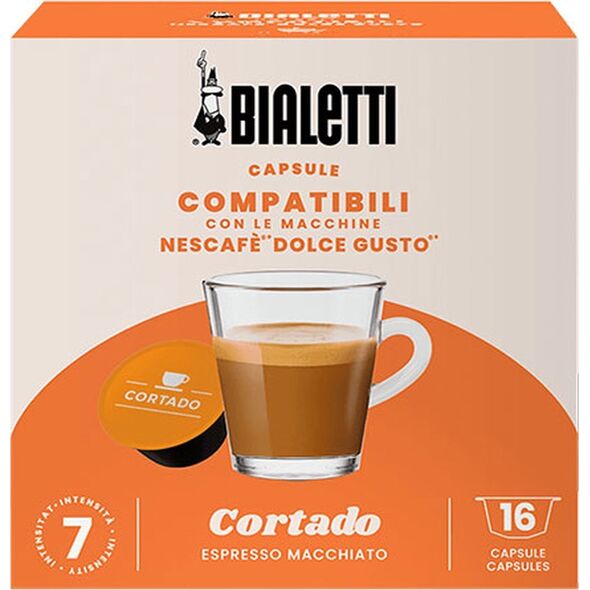 Bialetti - Dolce Gusto Cortado - 16 kapsułek